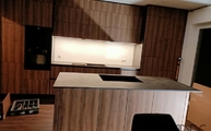 Küche in Geesthacht mit Laurent Dekton Arbeitsplatten