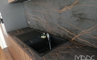 Spüle in der Laurent Dekton Arbeitsplatte