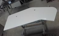 Lieferung in Geestland der Iconic White Silestone Tischplatte für das Büro