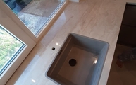 Spüle in der Arga Dekton Arbeitsplatte