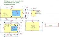 AutoCad Zeichnung der Schiefer Arbeitsplatten