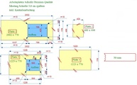 AutoCad Zeichnung der Schiefer Arbeitsplatten