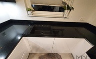 Negro Stellar Silestone Arbeitsplatten in Gelsenkirchen montiert