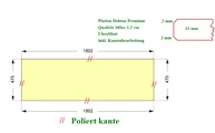 CAD Zeichnung der Dektonplatte