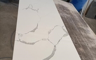 Produktion - CTX-BasicQuarz Arbeitsplatte 1680 Alaska White in 2 cm