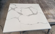 Produktion - CTX-BasicQuarz Arbeitsplatte 1680 Alaska White in 60,50 x 58,10 x 2,00 cm