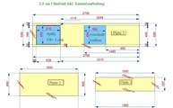 CAD Zeichnung der Dekton Arbeitsplatten