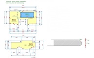 CAD Zeichnung für Silestone Arbeitsplatten Blanco Capri