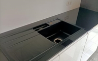 Devil Black Granit Arbeitsplatte mit schwarzer Spüle