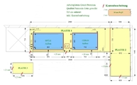 CAD Zeichnung der Küche in Grafschaft