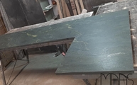 Produktion - Satinierte Pannonia Grün Granit Arbeitsplatten