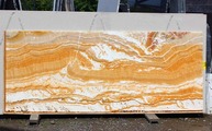 Gold Iran Onyx Rohplatte