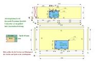 CAD Zeichnung der Calacatta Level Keramik Arbeitsplatten