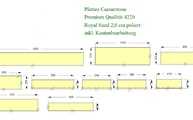 Zeichnung der Caesarstone Platten