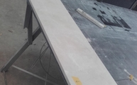 Produktion - 2 cm dicke Marmor Fensterbänke Crema Marfil
