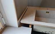 Concrete Light Infinity Arbeitsplatte mit Unterbauspüle
