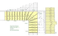 CAD Zeichnun der viertelgewendelte Treppe