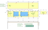 Zeichnung der Arbeitsplatten und Rückwände in Halle/ Salle
