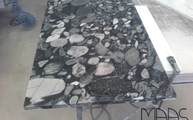 Produktion - 65 x 45 cm Marmor Tischplatte Marinace Nero