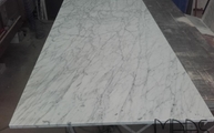 Produktion - 120 x 37,50 cm Marmor Tischplatte Bianco Gioia Venatino