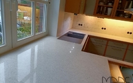 Polierte Blanco Stellar Silestone Arbeitsplatten