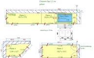 Zeichnung der Silestone Arbeitsplatten Cemento Spa 