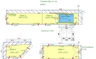 Zeichnung der Silestone Arbeitsplatten Cemento Spa 