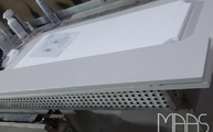 Produktion - Desert Silver Silestone Arbeitsplatte mit 2 cm