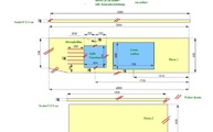 CAD Zeichnung der Granit Arbeitsplatten und Wischleisten 