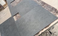 Produktion - Fossil Dekton Arbeitsplatte mit Ausklinkung