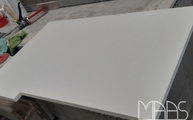 Produktion - 4600 Royal Snow Caesarstone Arbeitsplatte mit Ausklinkung