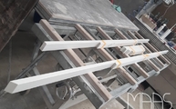 Produktion - 4600 Royal Snow Caesarstone Wischleisten in 6 cm Höhe