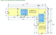 Zeichnung der Schiefer Iron Black Arbeitsplatten