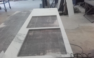 Produktion - Statuario Marazzi Arbeitsplatte mit Ausschnitten