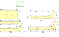 CAD Zeichnung der Granit Treppen in Hanau