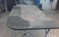 Granit Treppen Labrador Blue GT mit Bogenschnitt