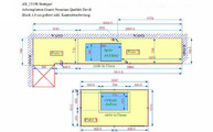 Eine Zeichnung der gewünschten Küchenarbeitsplatten aus Granit 