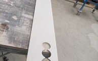Produktion - Trani Ivory CTX - Basic Keramik Rückwand