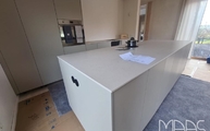Küche in Heilbad Heiligenstadt mit Trani Ivory CTX - Basic Keramik Arbeitsplatten