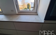 Montage in Heilbronn der Ars Beige Porcelanosa Arbeitsplatten