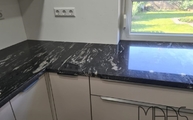 Black Cosmic Granit Arbeitsplatten in 3 cm Stärke