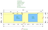 CAD Zeichnung der Arbeitsplatte aus Caesarstone