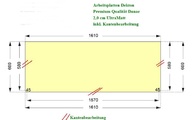 CAD Zeichnung der Dekton Arbeitsplatte in Holzkirchen