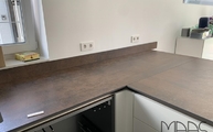 Neolith Arbeitsplatten und Wischleisten Iron Corten neolith in Hürth geliefert