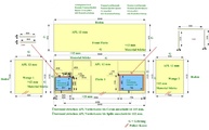 Zeichnung der Levelplatten für den Küchenblock