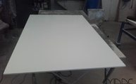 Produktion - Absolute Blanc Compac Arbeitsplatte in 1,2 cm