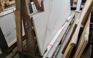 Calacatta Oro Infinity Arbeitsplatten und Wischleisten in Itzehoe geliefert