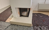Chianca di Ostuni Infinity Keramik Abdeckplatten in Jülich montiert