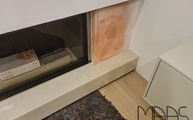 Chianca di Ostuni Infinity Keramik Abdeckplatten auf Gehrung verklebt