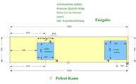 CAD Zeichnung der Infinity Arbeitsplatte